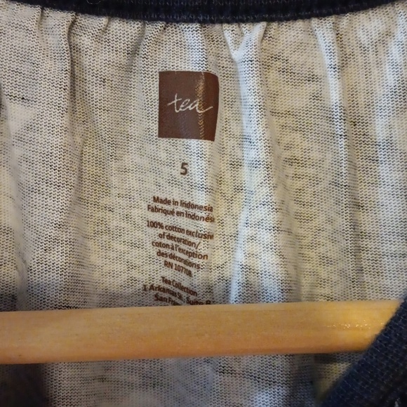 Tea Collection cotton dress 5 blue - Picture 3 of 6